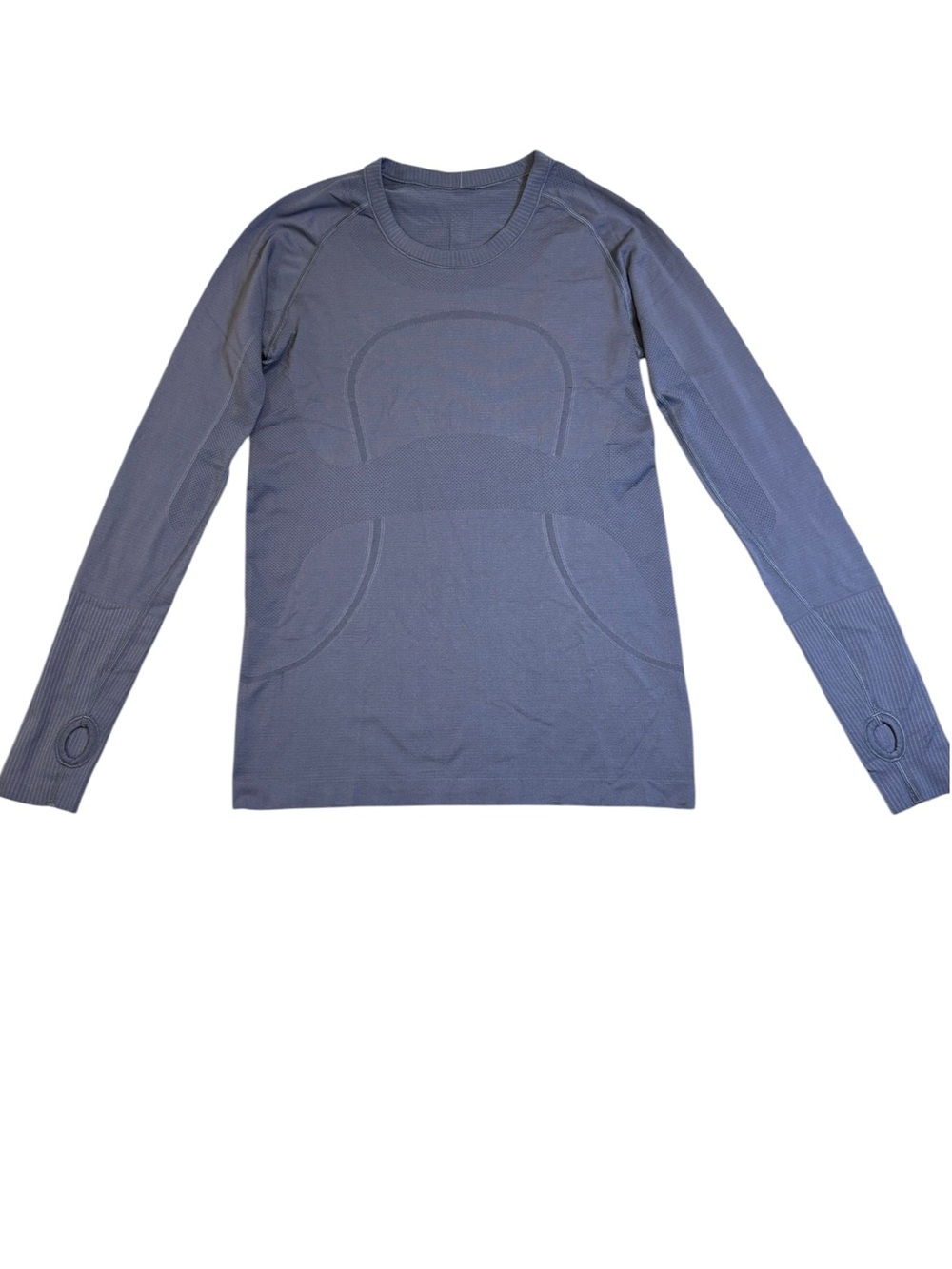 Lululemon Swiftly Tech LS Blue Long Sleeve Crew Size 6 8 Medium GUC
